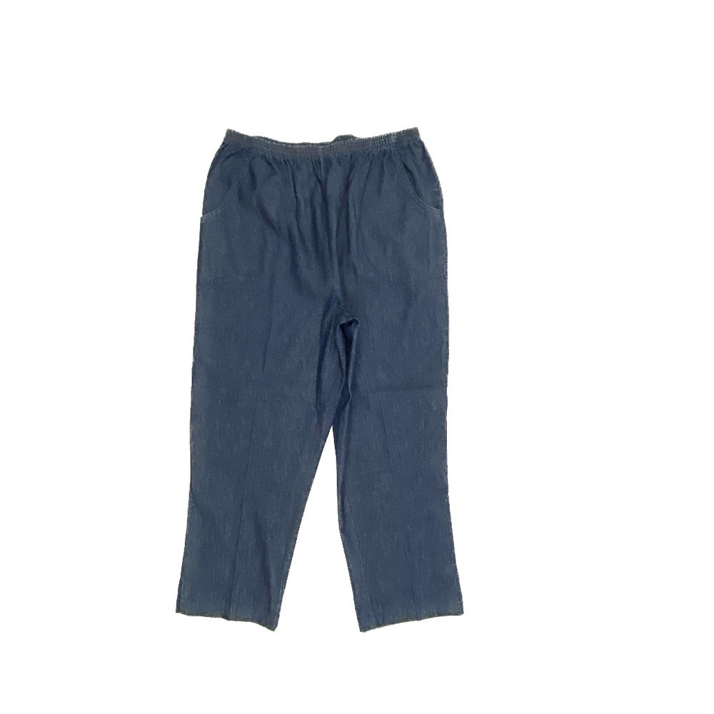 Blair Pull On Elastic Waist‎ Crop Women's size 18 Dark Wash Blue Denim jeans